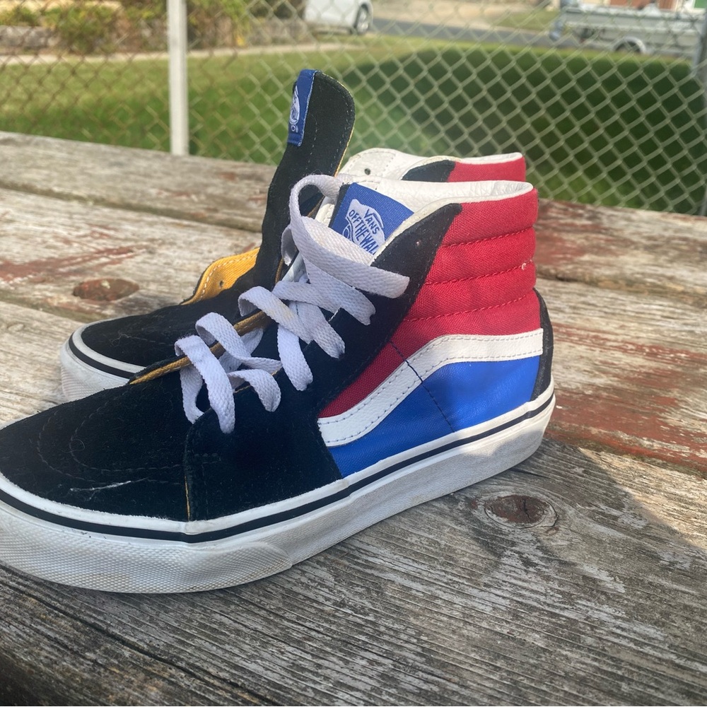 Vans Multicolor High-Top Sneakers, Kids Size 2 - Picture 3 of 8